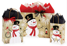 Nashville Wraps Recycled Rustic Berry Snowman Bags