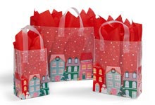 Christmas Village Plastic Bags
