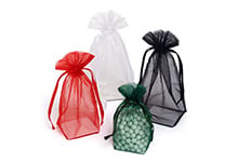 Gusseted Sheer Bags with Cardboard Insert
