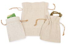Nashville Wraps Linen Drawstring Fabric Pouches